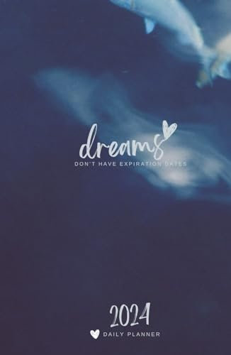 Daily Planner 2024 I Kalender 2024 I A5 I Ziel-, Terminplaner, Wochen und Tagesplaner I Buchkalender