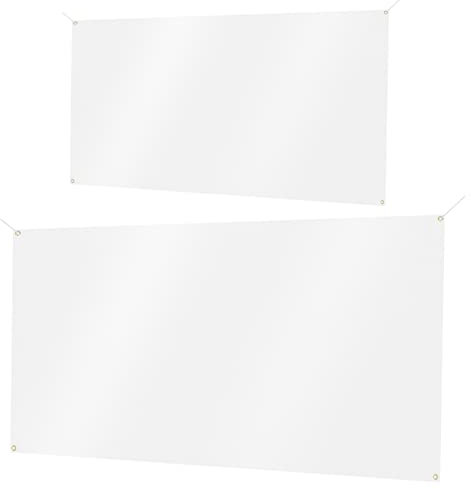 BESPORTBLE 2pcs Plain Weiß Fahnen Polyester Banner Fahnen für Seile für Home Event Decor groß flagge selbst gestalten banner selbst gestalten