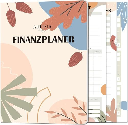 BIROYAL Budget Planner deutsch, Haushaltsbuch 96 Seiten Finanzplaner inkl. Monatliches Budget, Ausgaben Tracker, Einsparungs-, Einkommen-, Budget Buch zur Kontrolle Ihres Geldes, Undatiert (148x210mm)