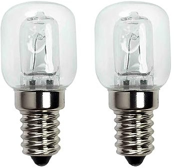 Qunesbeal Backofenlampe Backofen Glühbirne 500 Grad Hitzebeständig 25 W E14 Backofenlampe für Backofen Grillöfen Salzlampe Mikrowelle Glühbirne Backofen