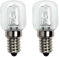 Qunesbeal Backofenlampe Backofen Glühbirne 500 Grad Hitzebeständig 25 W E14 Backofenlampe für Backofen Grillöfen Salzlampe Mikrowelle Glühbirne Backofen