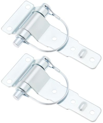 LT Easiyl 2pcs Charnières en Acier Détachables de Voiture de Type D Charnière de Voiture Matériel de Goupille Amovible Adapté Aux Camions de Remorque Van Caravane Remorque à Chevaux Galvanisation