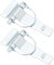 LT Easiyl 2pcs Charnières en Acier Détachables de Voiture de Type D Charnière de Voiture Matériel de Goupille Amovible Adapté Aux Camions de Remorque Van Caravane Remorque à Chevaux Galvanisation