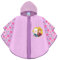 PERLETTI Disney Frozen 2 Kinder Regenponcho Wasserdicht Lila Violett - Die Eiskönigin II Regen Cape Mädchen mit Diamantmuster Kapuze und Knöpfe - Elsa Anna Regenjacke aus EVA (Pink)