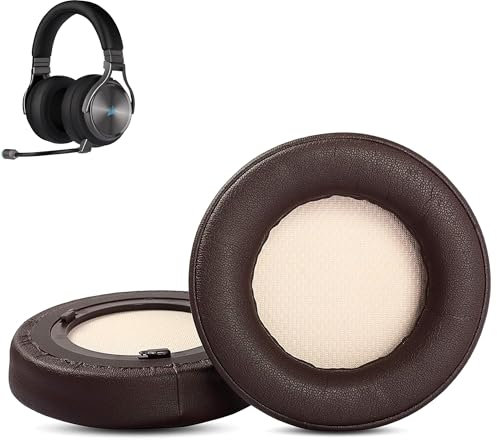 Virtuoso RGB Wireless SE Ohrpolster Ersatz Kompatibel mit Corsair Virtuoso RGB Wireless SE Gaming Headset (Proteinleder & Memory-Schaum)
