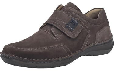 Josef Seibel Herren Kletthalbschuhe New Anvers 83,Weite K (Extra weit),Wechselfußbett,Klettschuhe,Strassenschuhe,Espresso,50 EU