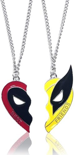 XQMMGO 2 Stück Dead Figur Maske Modell Halsketten, Figuren, Anime Maske für Männer Geburtstags Geschenk Mode Zubehör