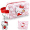 Trousse Maquillage Femme Voyage+Porte-Monnaie+Porte-Clés Trousse de Toilette Mignonne Trousse de Maquillage Trousse Maquillage Voyage Grande Capacité Cadeau Pochette Maquillage
