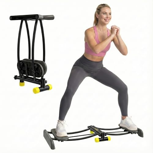 ZIWWVY Skitrainer, Simulierte Skimaschine, Verstellbare Widerstandsbänder Maschine Trainingsgeräte für Bein Beckenboden Muskel Workout, Fun Cardio Fitnessgeräte für Zuhause Ganzkörpertraining