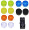 NHP 12 Stück Footswitch Topper,Gitarre Effektpedal Fußschalter Topper,Bunt Stücke Fußschalter Topper,Bunt Fußnagelkappe,Footswitch Kappe für E-Gitarre Effektpedal,6 Farben