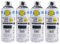 various - Pintura Spray Base Agua 400ml,Ecológica y Sin Olor,Para Muebles,Metal,Plástico y Madera,Colores Duraderos,Cobertura Uniforme - Gris Perla,4 unidad