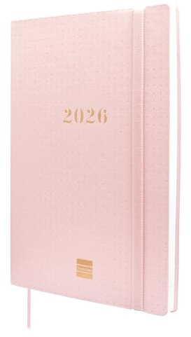 finocam Agenda Dotted 16 Mesi 2025 2026 Settimana Layout Orizzontale Settembre 2025 Dicembre 2026 (16 mesi) Rosa Internazionale