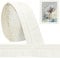 Hengrongshen Zierleisten Selbstklebend Weiß, Selbstklebende Bordüre 10m x 10cm x 5mm, Wasserdicht Bordüre 3D, Tapetenbordüre Selbstklebend für Flur, Decke, Ecke, Linie