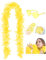 45g 2 Yard Federboa mit Glitzer und Herz-Sonnenbrille für Frauen und Teenager-Mädchen Junggesellinnenabschied Party Halloween Kostüm (Gelb)