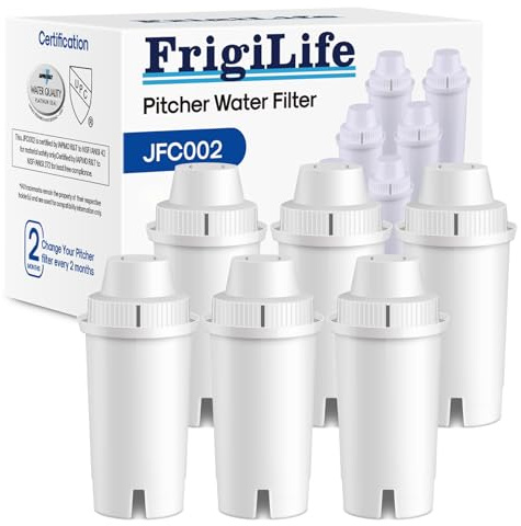 FrigiLife JFC002 Pitcher Water Filter (Pack of 6)