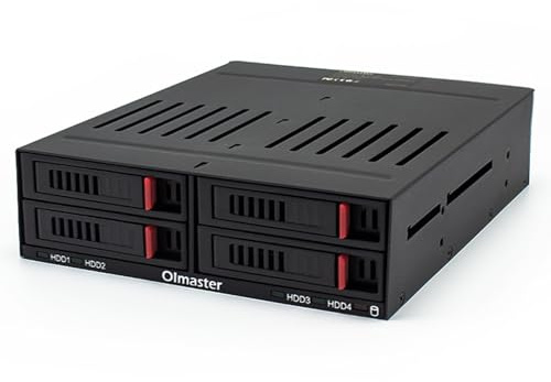 lvifloae HE2006 4Slot Internal Hard Disk Rack Aluminum Alloy PC Case Converter External Hard Drive Adapter Kit Support Four 2.5 Inch SATA HDD SSD for PC Desktop Computer