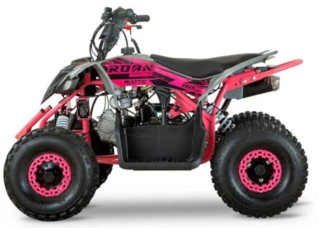 Quad 110cc per bambini, a benzina, mini quad Roan-Ratte R6 automatico, rosa