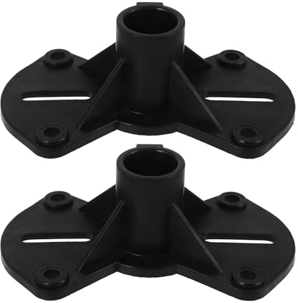 WEKADRIN 2pcs Plastic Speaker Stands Desk Sound Speaker Riser Tray Stable Small Bases for Stage Monitor Amplifier Use