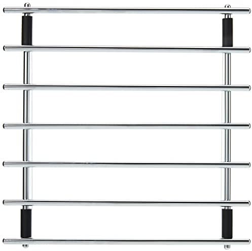 Dexam Chrome Plated Square Trivet 25cm Resistant Metal Pot Stand for Hot Pans, Dishes, and Cookware-Durable Kitchen Countertop Protector for Heat Protection, 25 x 25