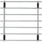 Faringdon Quadratischer Topfuntersetzer, Chrom, 25 x 25 cm