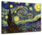 Bilderdepot24 Bild auf Leinwand | Vincent van Gogh - Sternennacht in 120x90 cm als Wandbild | Wand-deko Dekoration Wohnung alte Meister | NEU-180223-120x90-ste