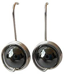 Ohrringe BEL - Versilbert (Hämatit)