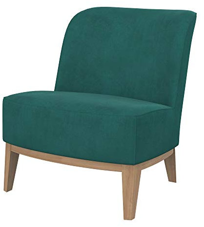 Soferia Sesselschoner Kompatibel Mit Stockholm Sessel Sesselbezug Sesselüberzug Sesselhusse Cover Einfache Reinigung Allergiefrei Wasserabweisend Majestic Velvet Türkis