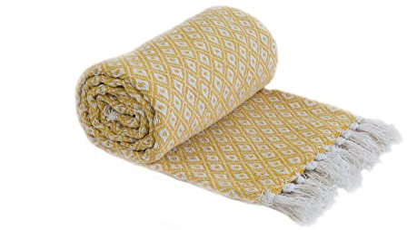 Emma Barclay Tiro, Cotone, ocra, 50x60 (127x152cm)