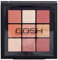 GOSH Eyedentity Lidschatten-Palette 002 BE HUMBLE mit 9 perfekt abgestimmten Farben in Matt & Metallic, kombinierbar für Tages-Make-Up & glitzernde Looks für den Abend, vegan & parfümfrei, 46.4 g