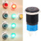 2pcs LED Taster Schalter 16mm 1NO1NC Druckknopf Schalter Selbstsichernd Schwarz Wasserdicht für Auto (Red-12VDC)