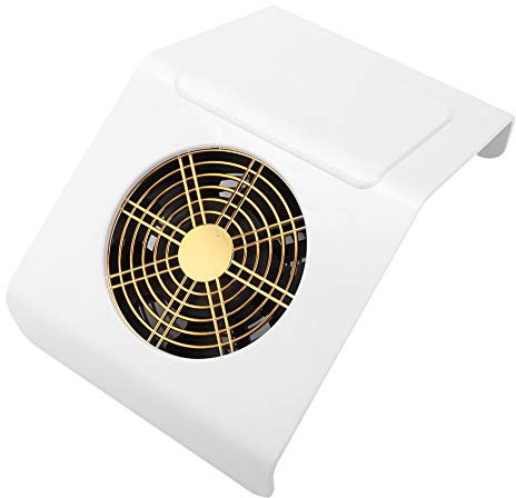 Nagelstaubsauger Nageltrockner, 40W Starke Windenergie, Nagel Staubsauger mit 2 Aufbewahrungsbeuteln [EU-Weiß]