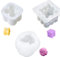 Vasemele Kerzenform 3 Stück DIY Kerzenformen Fondant Formen Silikon Kerzen Selber Machen Candle Gestrickte Kugel Kerzenform Silikon Kerzenformen Kerzenform zum Gießen