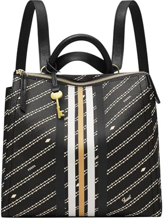 Fossil Parker Backpack Black/Bone