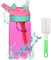 flintronic 480ML Borraccia Bambini, Borraccia con Cannuccia, Mini Bottiglia Acqua senza BPA, Borraccia Termica in plastica, Borraccia con Cannuccia Portabile, Bottiglia A Prova di Perdite