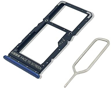 Eonpam Tarjeta SIM Bandeja para (Xiaomi Poco X3 Pro) Calidad Original Reemplazo Ranura Tarjeta SD Bandeja con Pin Tarjeta SIM(Azul)