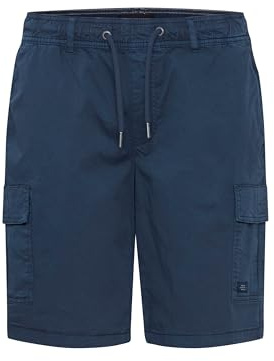 Blend 20715212 Herren Cargo Shorts Bermuda Kurze Hose Cargoshorts mit Kordeln mit Stretch Regular Fit, Größe:2XL, Farbe:Dress Blues (194024)