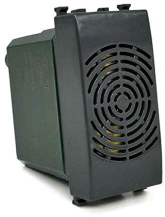 Vetrineinrete® Suoneria compatibile con vimar plana modulo campanello pulsante 6A 220v (Nero)