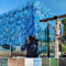 SDLLG 2023 Verdicktes 210D Camouflage Netz Tarnnetz Sonnensegel 2x2m -Blau Sonnenschutznetze Partydekoration Autoplanen Camping Tarnung Sonnenschutz Netz Sichtschutznetz