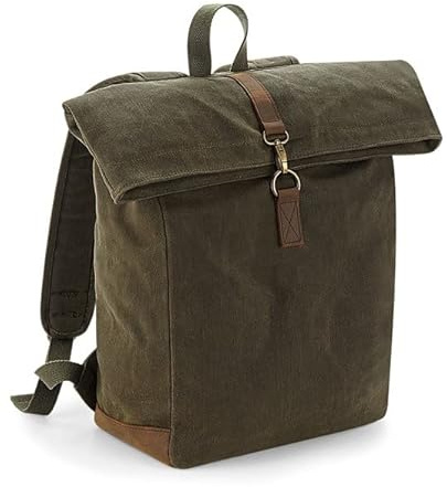 COOZO Erbe Gewachste Leinwand Rucksack - Olivgrün - Einheitsgröße