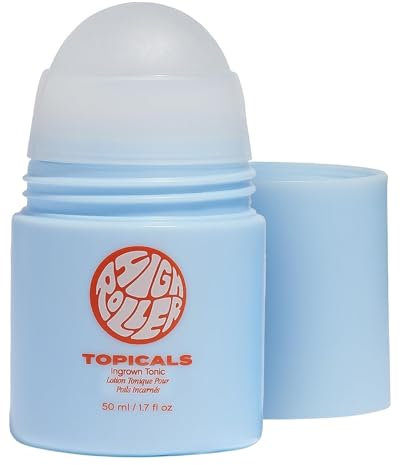Topicals High Roller Ingrown Hair Tonic with Salicylic Acid, AHAs and BHAs - For Razor Bumps, Irritation and Ingrown Hairs - Suitable For Face & Body (1.7 Fl Oz)