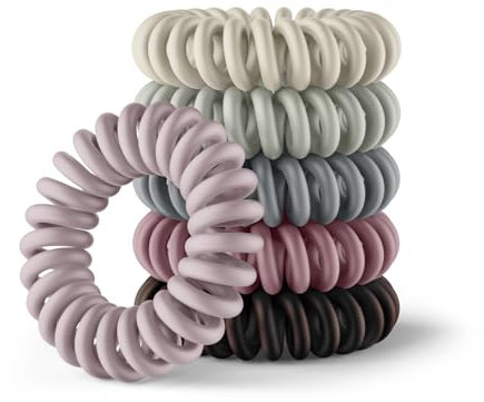 IMPERIO Spiral Haargummi - Premium Haargummis für Damen & Mädchen - Vermeide Haarbruch, Spliss & Verknotungen - Hochwertige & schonende Zopfgummis in verschiedenen Farben (Multicolor Klein)