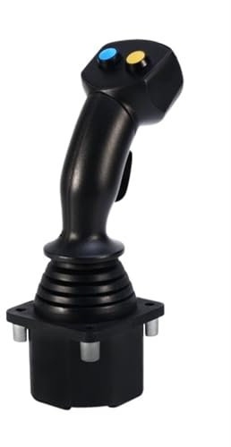 EKOUQIN Manette Industrielle Manette de Jeu Hall Joystick 60A2, contrôleur Principal, télécommande for Station au Sol de Drone à Bascule d'avion pour Le contrôle Industriel(5V Output RS232)