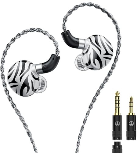 Fanmusic TRN White Tiger Hybrid Dual Dynamic Driver + Planar Membran 0,78 2-poliger Kopfhörer (kein Mikrofon)