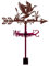 SUPERDANT Girouette de Jardin Exterieur en Forme d'oie en MétalGirouette de Toit Rouge pour Animaux Girouettes Ornement pour Décoration de Jardin de Ferme Deco Jardin Exterieur
