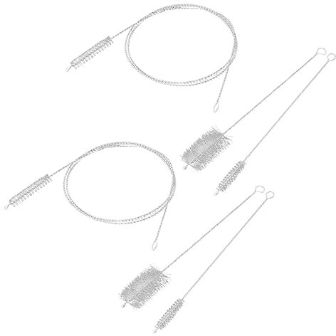 TOBBOMEY 6pcs Multi-function Flexible Bottle Cleaners Handle Brush for Household Use for Cleaning Test Tubes Containers Kettles