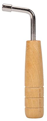 BOGEEL Lyre Harp Stimmschlüssel, multifunktional, Lyre Harfe, Stimmhammer, L-förmiger Vierkantschlüssel, Stimmgerät, Reparaturinstrument, Metall + Massivholz