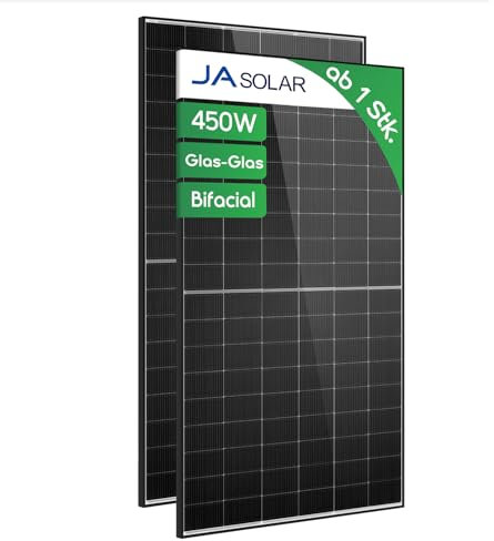 JA 455W Solarpanel Bifacial Glas-Glas Modell: JAM54D40 LB – Hochleistungs-Photovoltaikmodul, N-Typ, Half-Cell, für Balkonkraftwerk & PV-Anlage, robust & langlebig