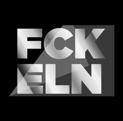FCK ELN - ANTI ELON 11 x 9 cm - Auto Aufkleber Sticker Statement (Silber (Glanz)