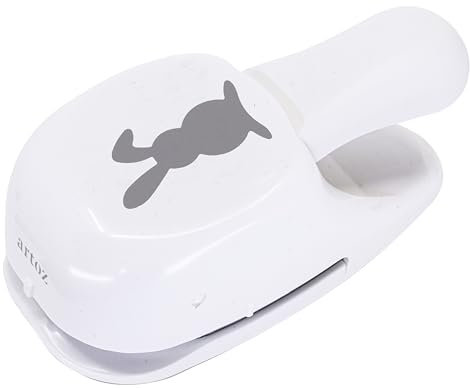 ARTOZ Stanzer - Hase mit Klappohr, 5 cm - Stanze-Locher zum Kartenbasteln für Einladungen, Geburtstag, Ostern, Grußkarten, Tischdeko und Basteln mit Kindern, geeignet von 140 g/m² bis 250 g/m²