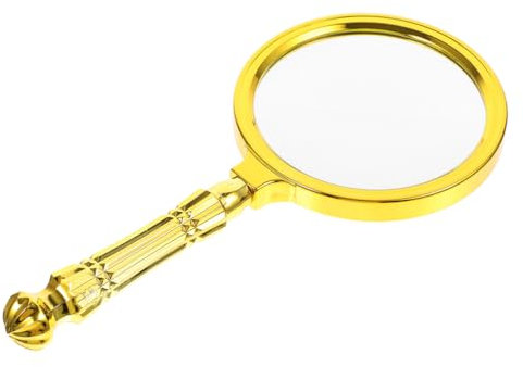 VILLCASE Vergrößerungsglas Aus Glas Mit Antikem Design Tragbar Und Leicht Für Lesen Von Büchern Das Untersuchen Von Münzen Und Juweliern